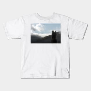 Commando Memorial near Spean Bridge in the Scottish Highlands Kids T-Shirt